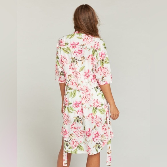 Show Me Your Mumu Brie Garden of Blooms Floral Robe women’s SZ 0/S Bridal EUC - Picture 5 of 7